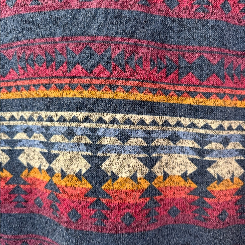 Colorful Aztec Patterned Hoodie - Picture 3 of 4